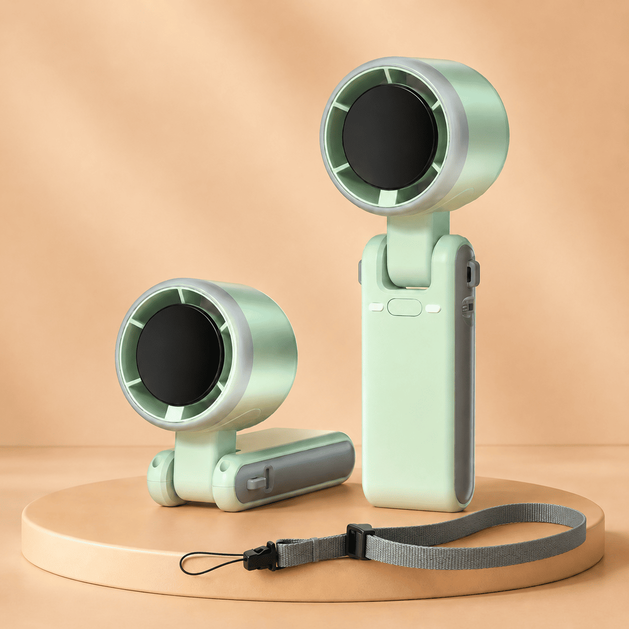Portable Handheld Turbo Fan | 5-Speed Personal Cooling with HD Displa