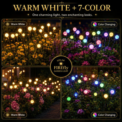 🔥Last Day 49% OFF- Solar Powered Firefly Garden Light