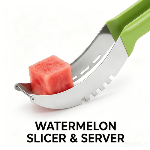 2-in-1 Stainless Steel Watermelon Slicer & Server