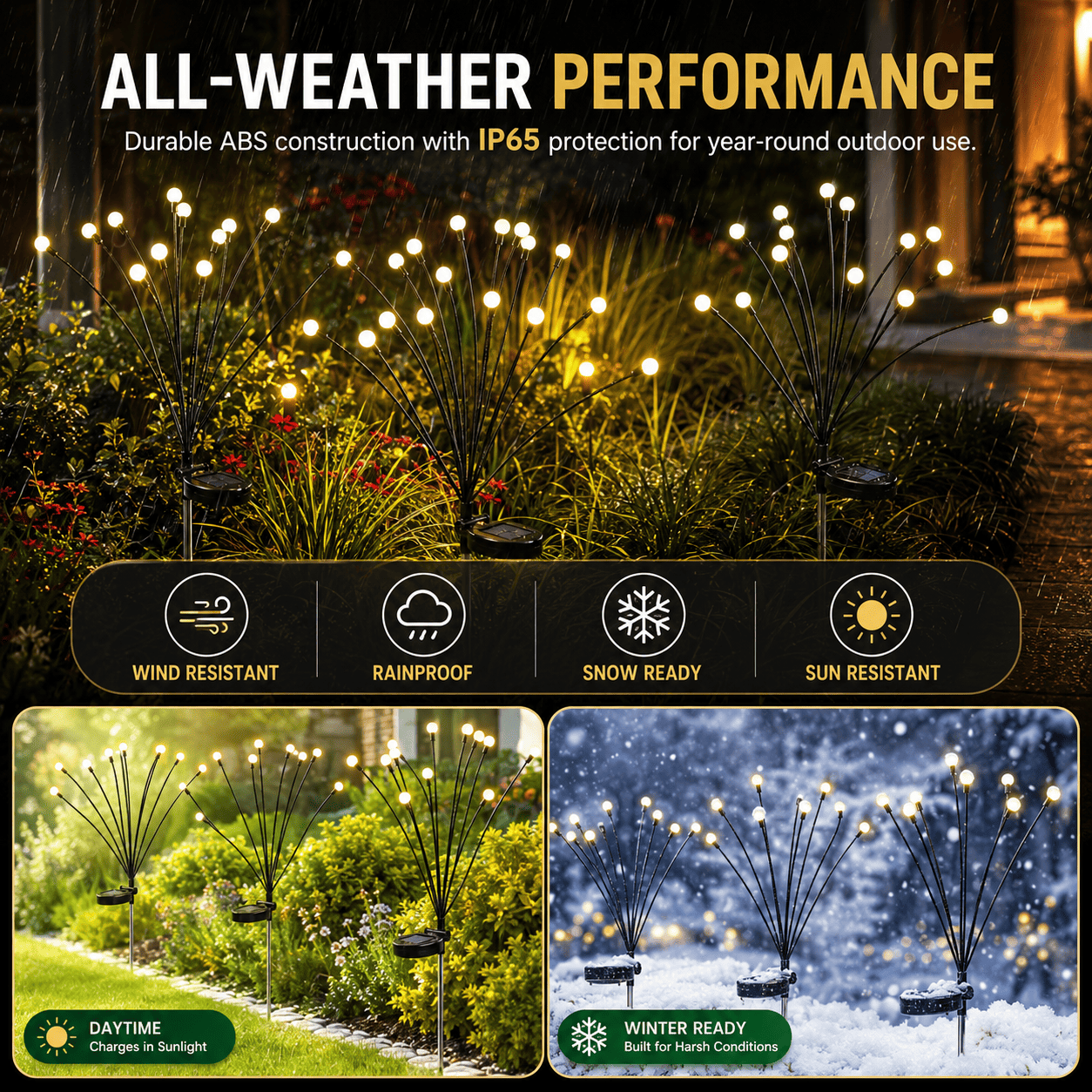 🔥Last Day 49% OFF- Solar Powered Firefly Garden Light
