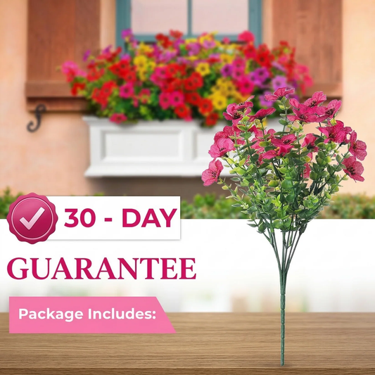 Realistic UV-Resistant Outdoor Flowers – Zero Maintenance