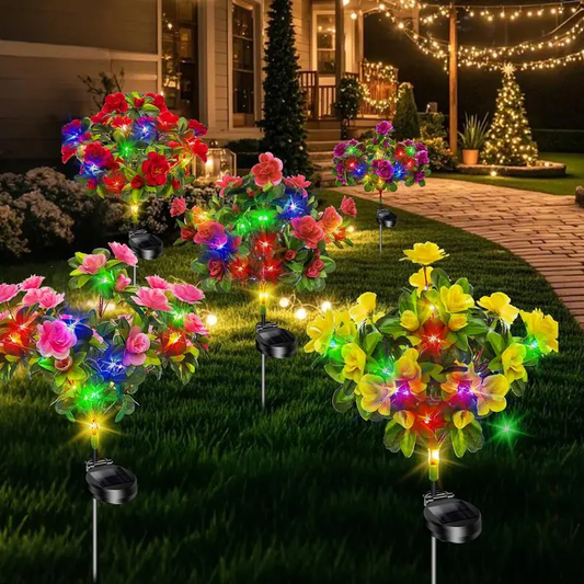 🎁Hot Sale Promotion 49% OFF Outdoor waterproof azalea solar lights