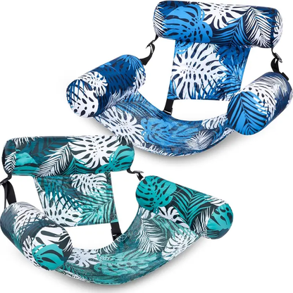 4-in-1 Inflatable Pool Float Hammock with Headrest &amp; Armrests