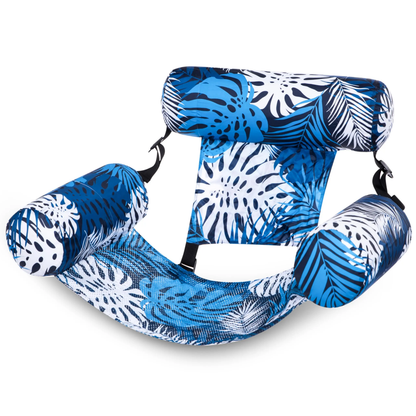 4-in-1 Inflatable Pool Float Hammock with Headrest &amp; Armrests
