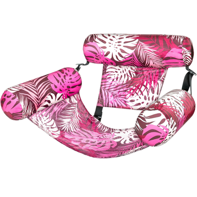 4-in-1 Inflatable Pool Float Hammock with Headrest &amp; Armrests