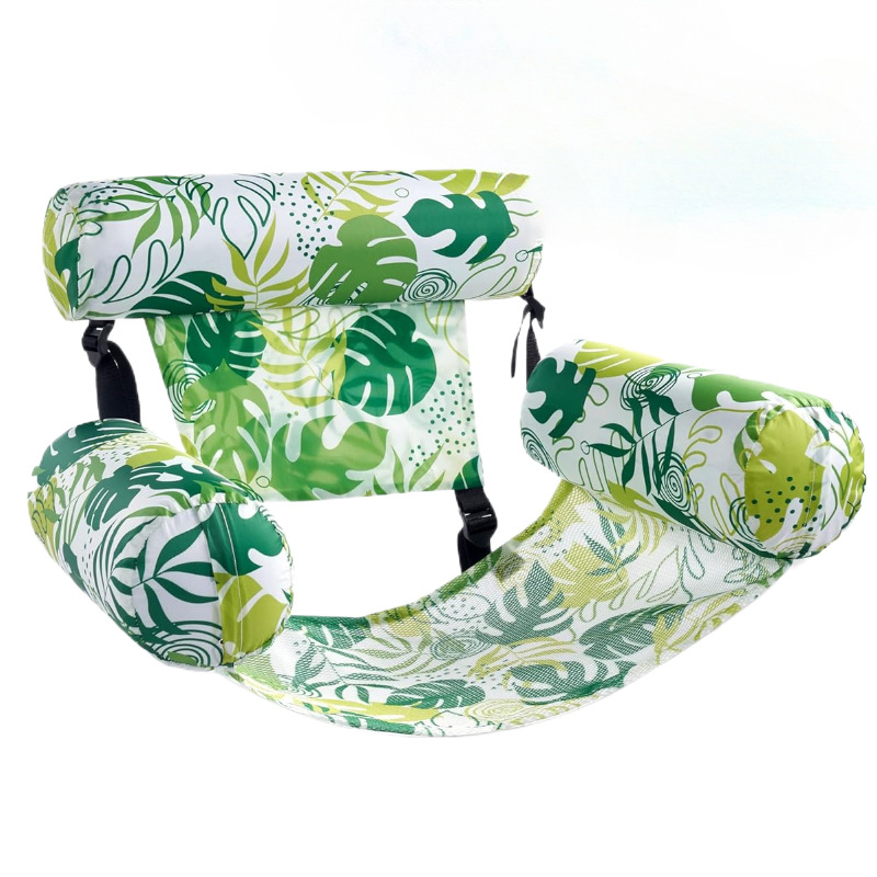 4-in-1 Inflatable Pool Float Hammock with Headrest &amp; Armrests