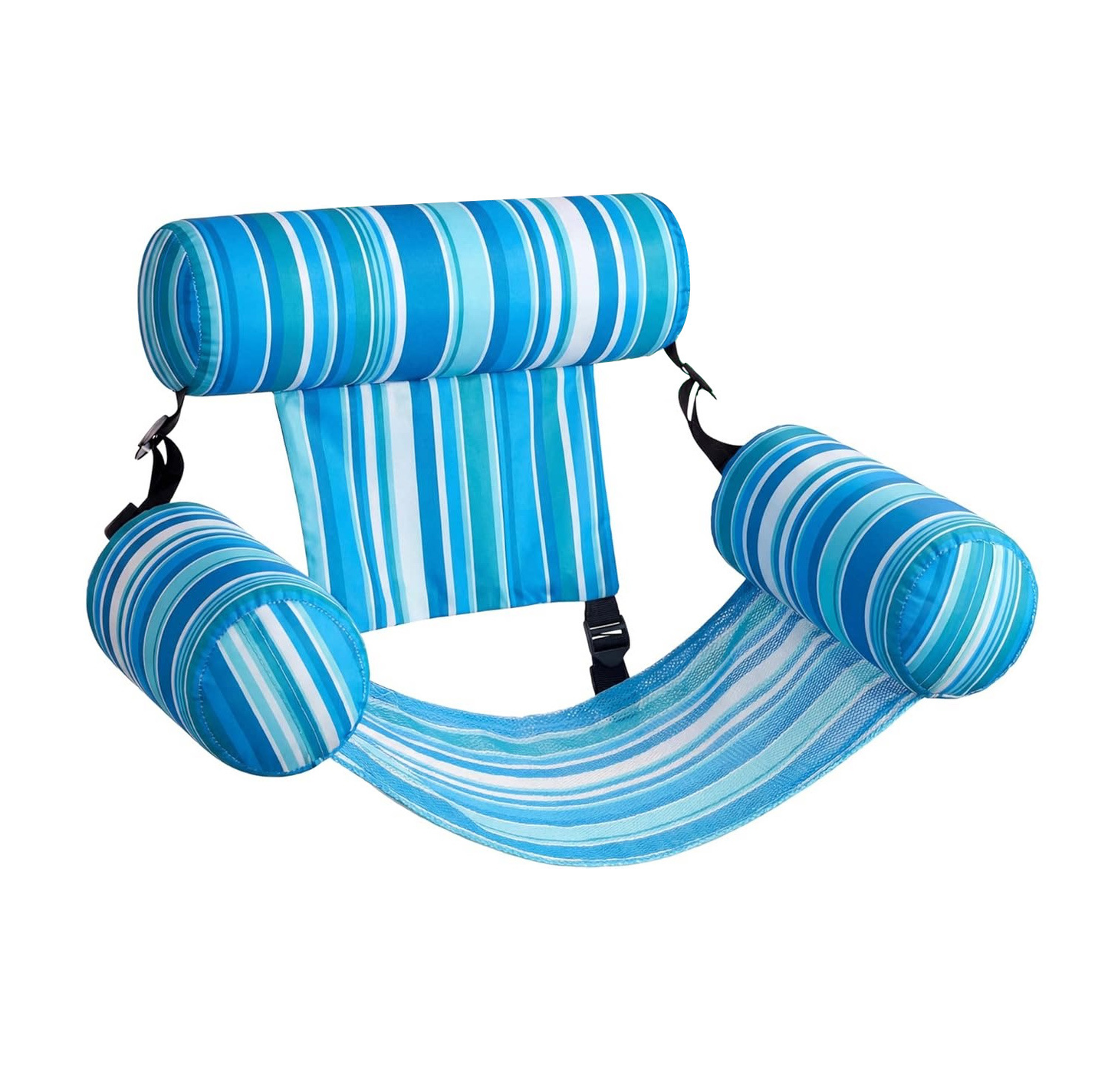 4-in-1 Inflatable Pool Float Hammock with Headrest &amp; Armrests