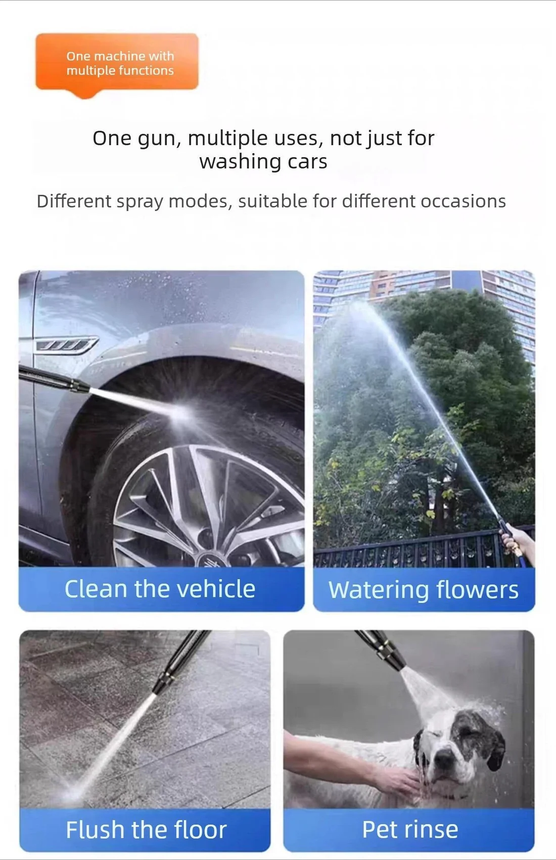 🔥🌊 Last Day 55% OFF – Powerful High-Pressure Water Gun for Car Cleaning