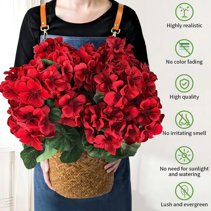 🎁 Mother’s Day 49% OFF - Artificial Geranium Flowers For Outdoors