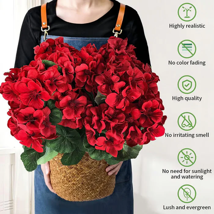 🎁 Mother’s Day 49% OFF - Artificial Geranium Flowers For Outdoors
