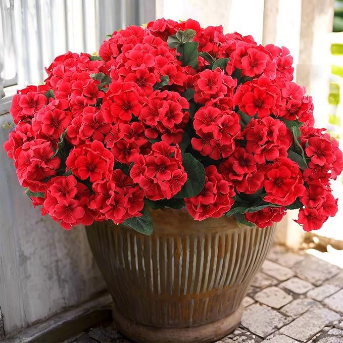 🎁 Mother’s Day 49% OFF - Artificial Geranium Flowers For Outdoors