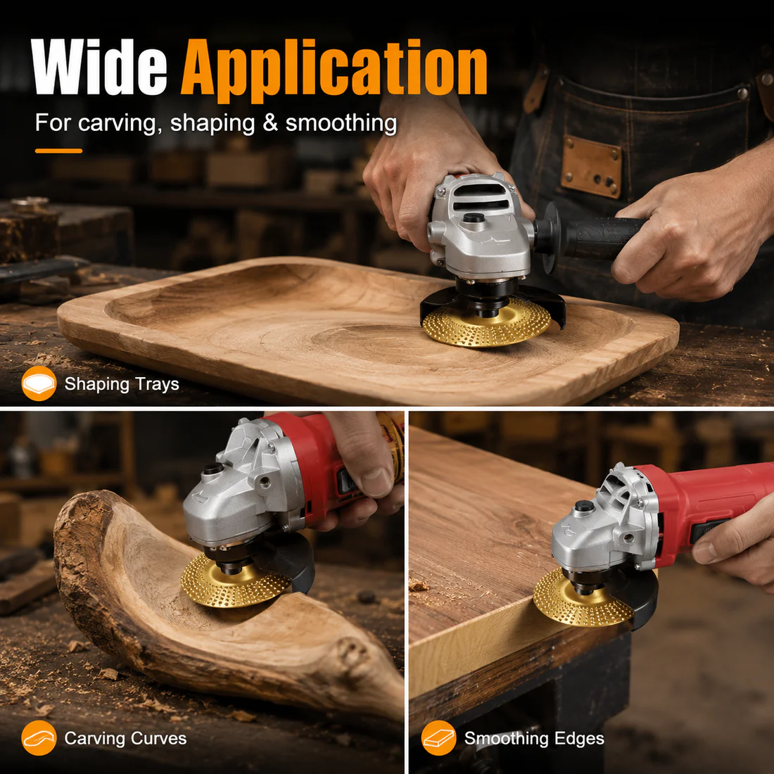 Stop Sanding by Hand – Professional Wood Grinding Wheel