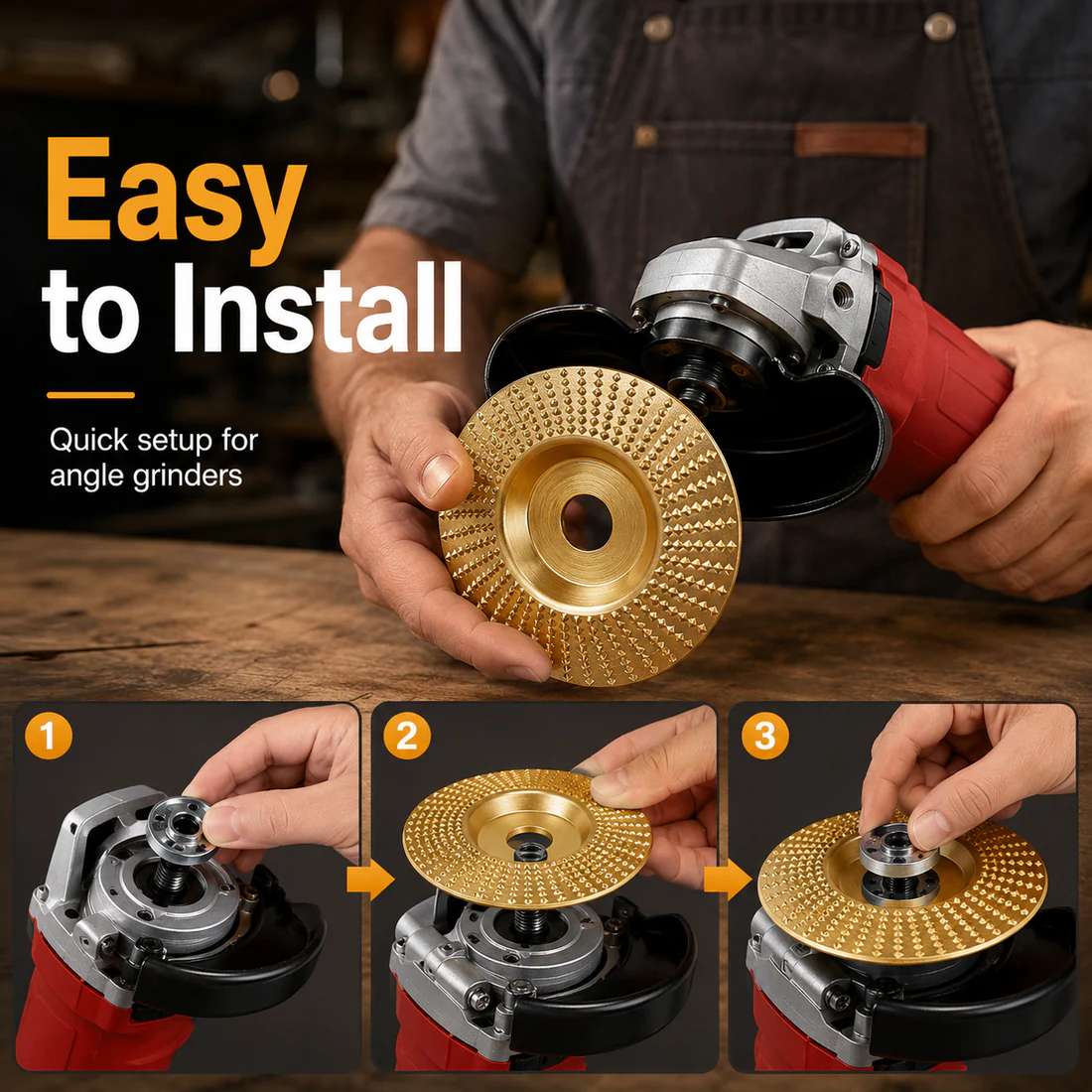 Stop Sanding by Hand – Professional Wood Grinding Wheel