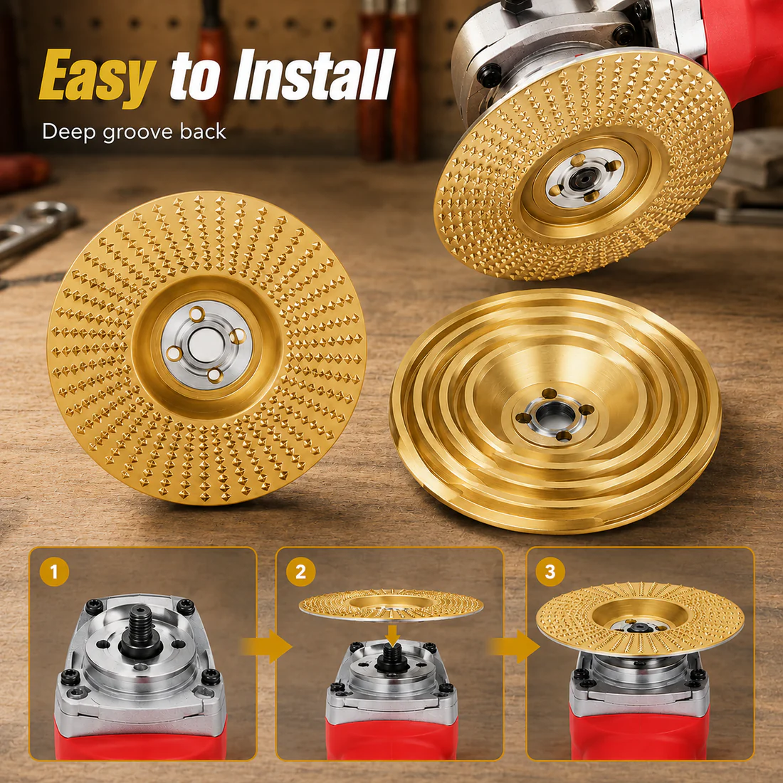 Stop Sanding by Hand – Professional Wood Grinding Wheel