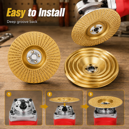Stop Sanding by Hand – Professional Wood Grinding Wheel
