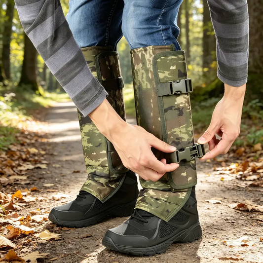 Heavy-Duty Outdoor Protective Leg Gaiters – Adjustable Puncture-Resistant Shin Guards for Hiking, Hunting & Yard Work