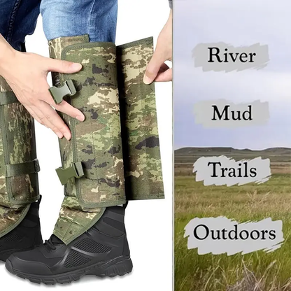Heavy-Duty Outdoor Protective Leg Gaiters – Adjustable Puncture-Resistant Shin Guards for Hiking, Hunting & Yard Work
