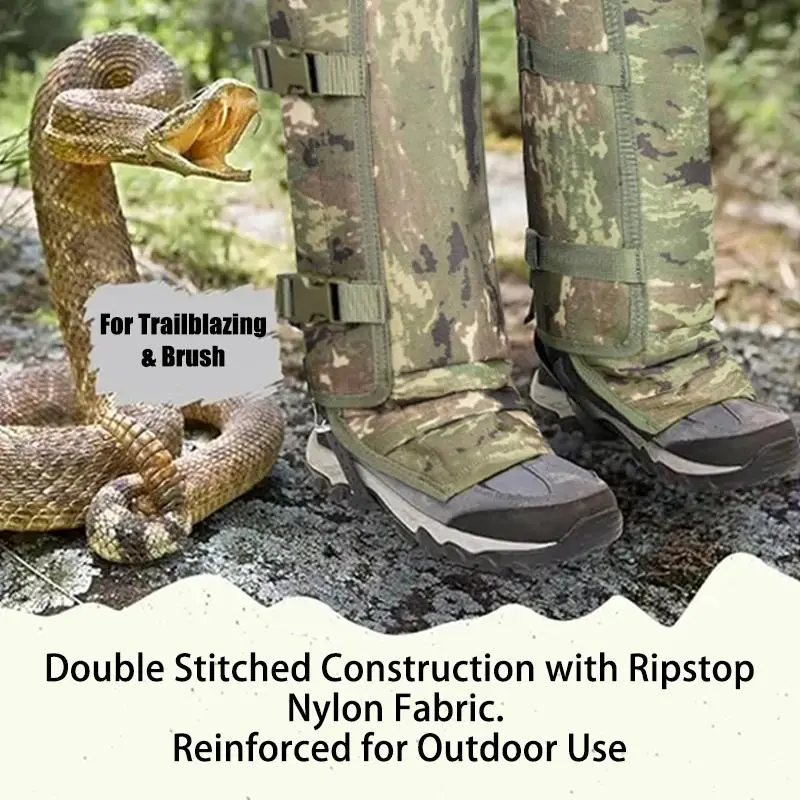 Heavy-Duty Outdoor Protective Leg Gaiters – Adjustable Puncture-Resistant Shin Guards for Hiking, Hunting & Yard Work