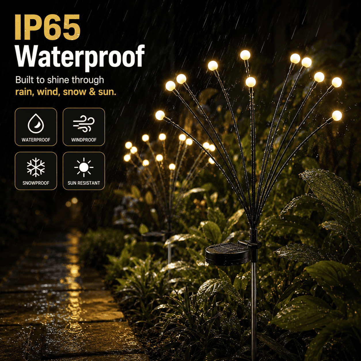 🔥Last Day 49% OFF- Solar Powered Firefly Garden Light