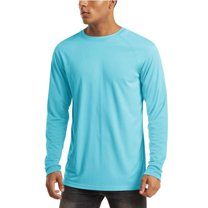 Men’s UPF 50+ Lightweight Quick-Dry Long Sleeve Sun Protection Shirt