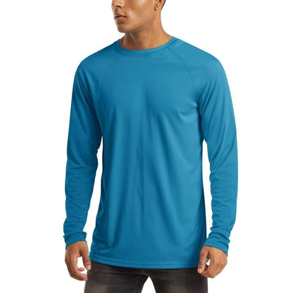 Men’s UPF 50+ Lightweight Quick-Dry Long Sleeve Sun Protection Shirt