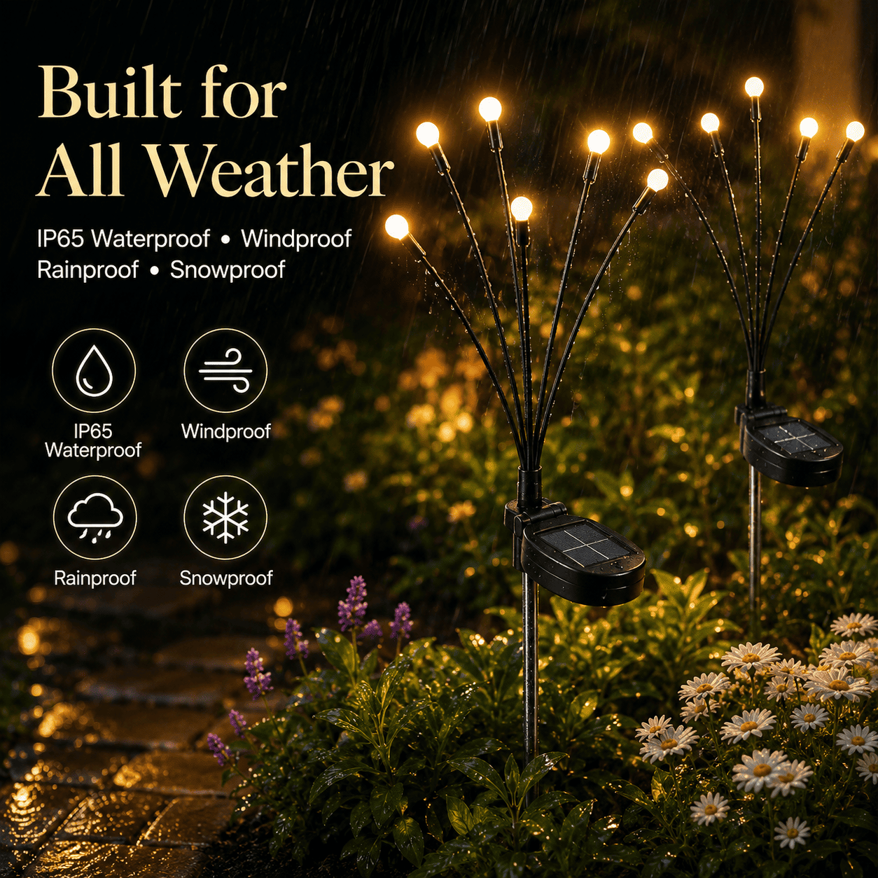 🔥Last Day 49% OFF- Solar Powered Firefly Garden Light