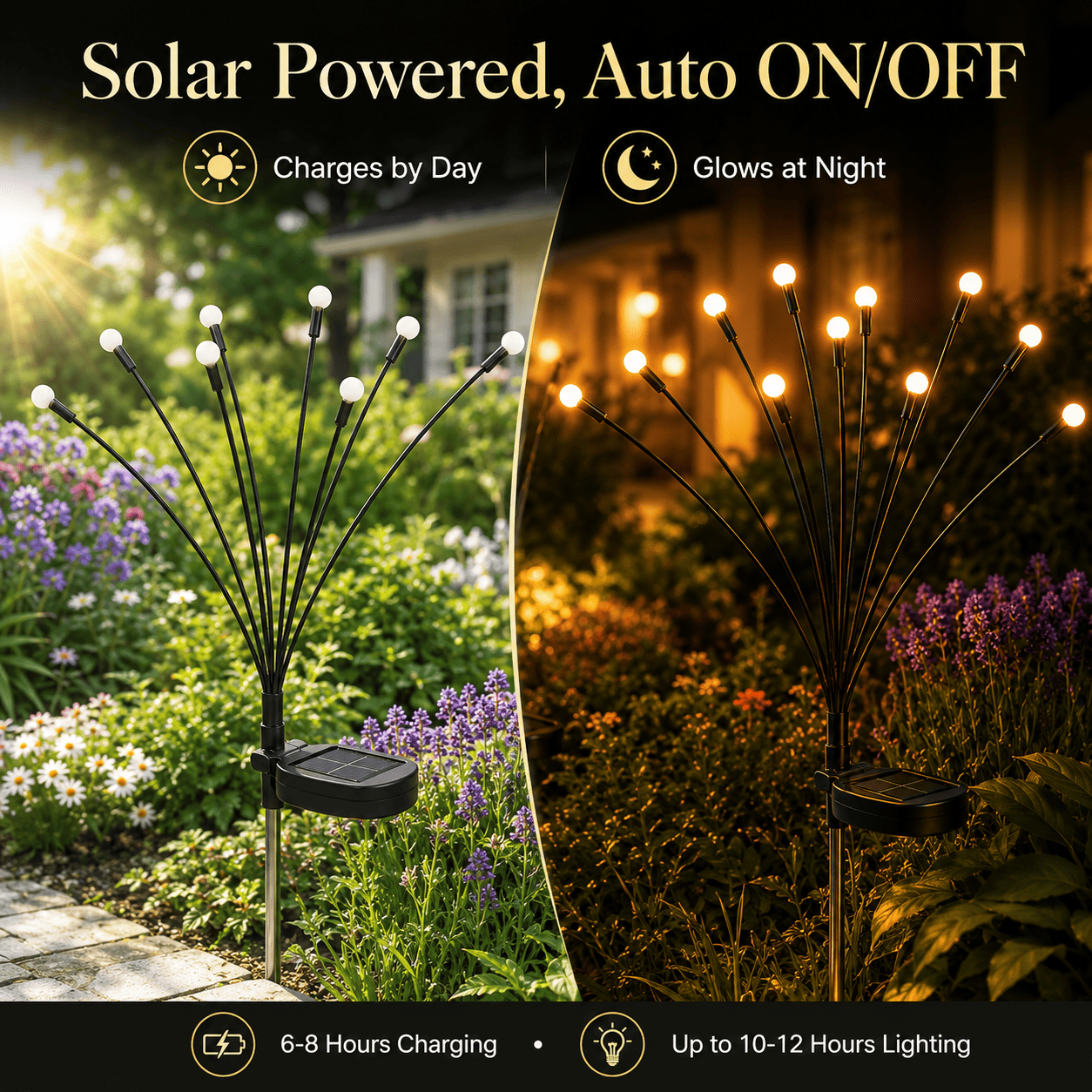 🔥Last Day 49% OFF- Solar Powered Firefly Garden Light