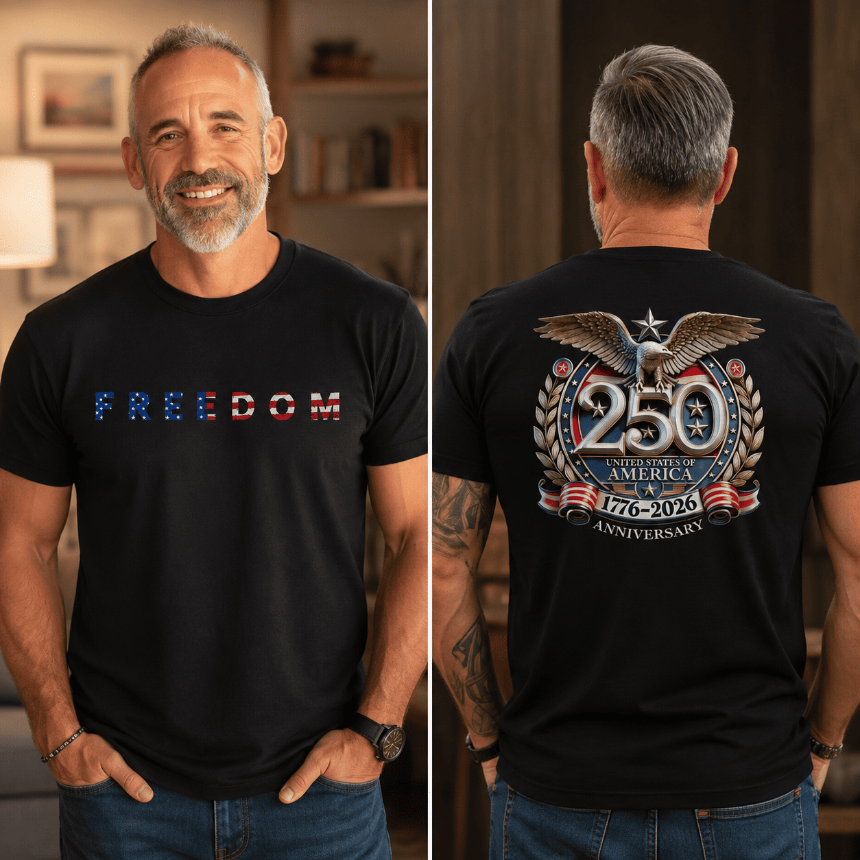 Freedom 250th Anniversary Graphic T-Shirt