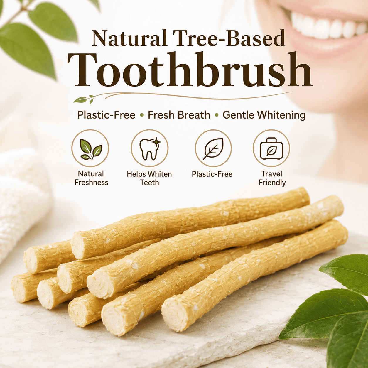 🌿🪥Natural Toothbrush Sticks – Middle Eastern Ancient Oral Care（Indvidually Wrapped）