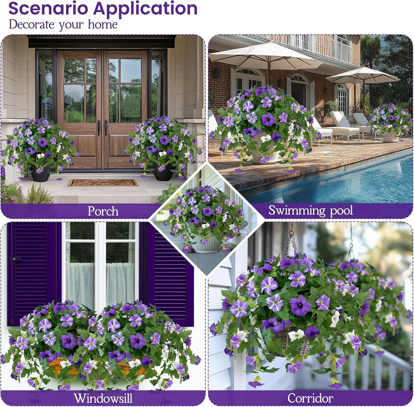 🔥Hot Sale 49% OFF🔥 Spring Faux Petunias – UV Resistant, No Fade, Long-Lasting