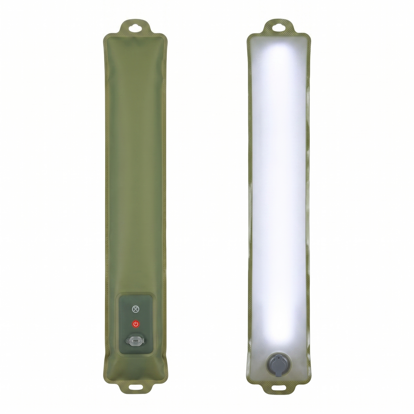 Inflatable Solar Camping Light – Waterproof LED Tube Lantern with USB Power Bank & Magnetic Mount for Tent, Hiking, Emergency