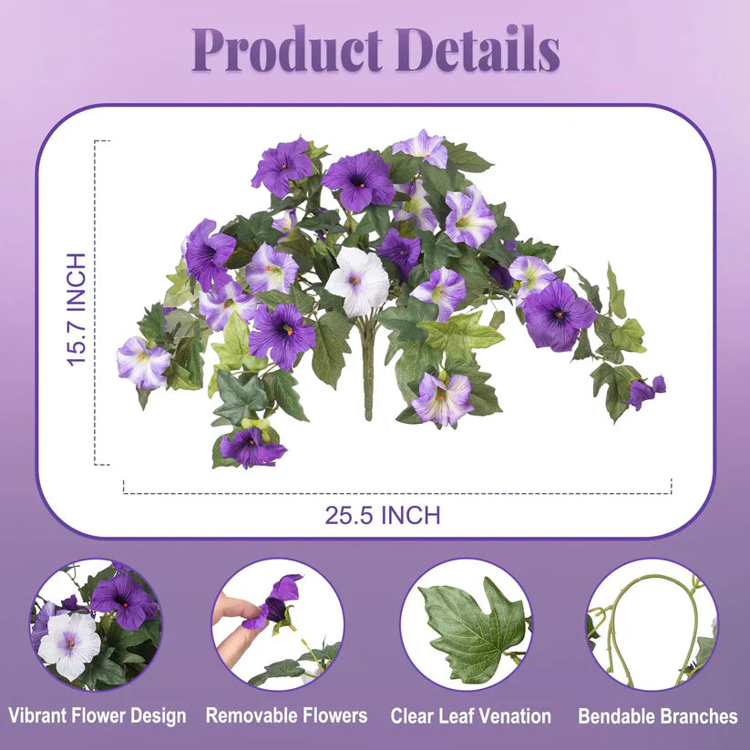 🔥Hot Sale 49% OFF🔥 Spring Faux Petunias – UV Resistant, No Fade, Long-Lasting