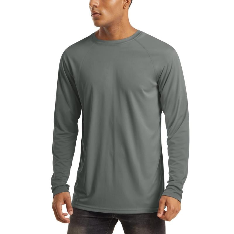 Men’s UPF 50+ Lightweight Quick-Dry Long Sleeve Sun Protection Shirt
