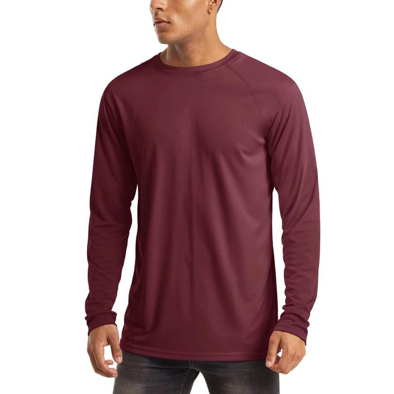 Men’s UPF 50+ Lightweight Quick-Dry Long Sleeve Sun Protection Shirt