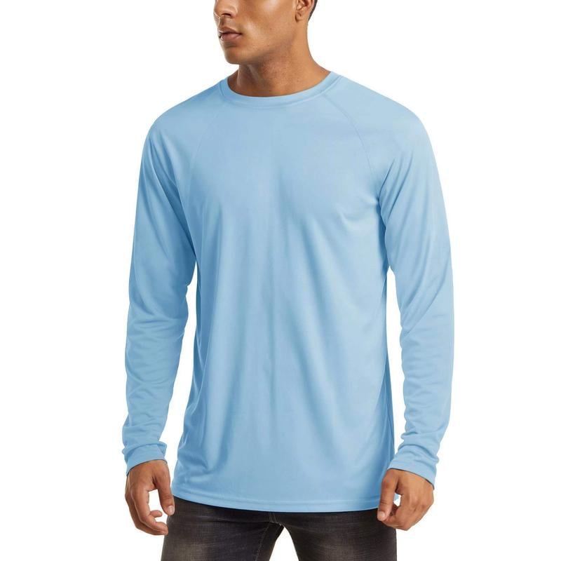 Men’s UPF 50+ Lightweight Quick-Dry Long Sleeve Sun Protection Shirt